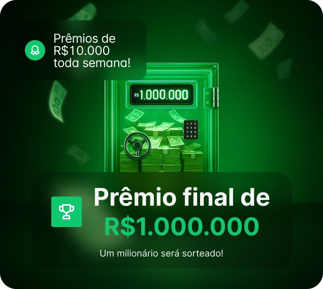 Prêmio final de R$ 1.000.000