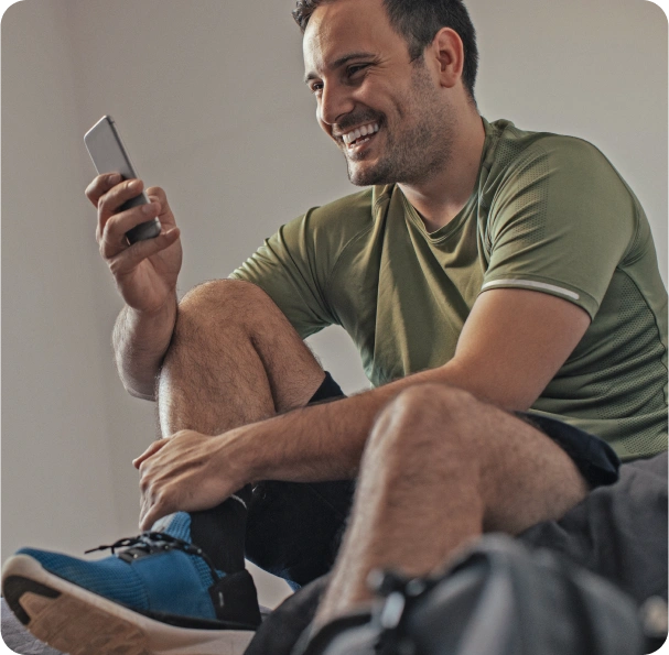 Smartphone com aplicativo EcoPay