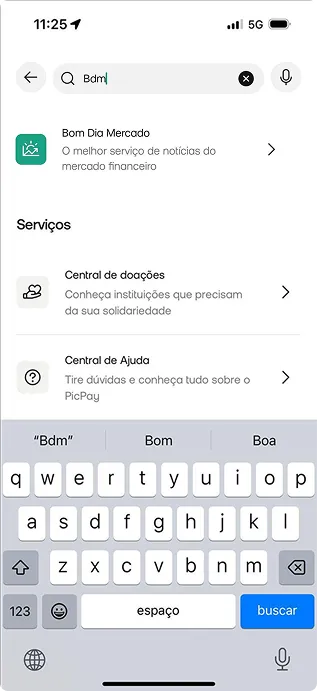 Caso você não tenha o app PicPay baixe-o;