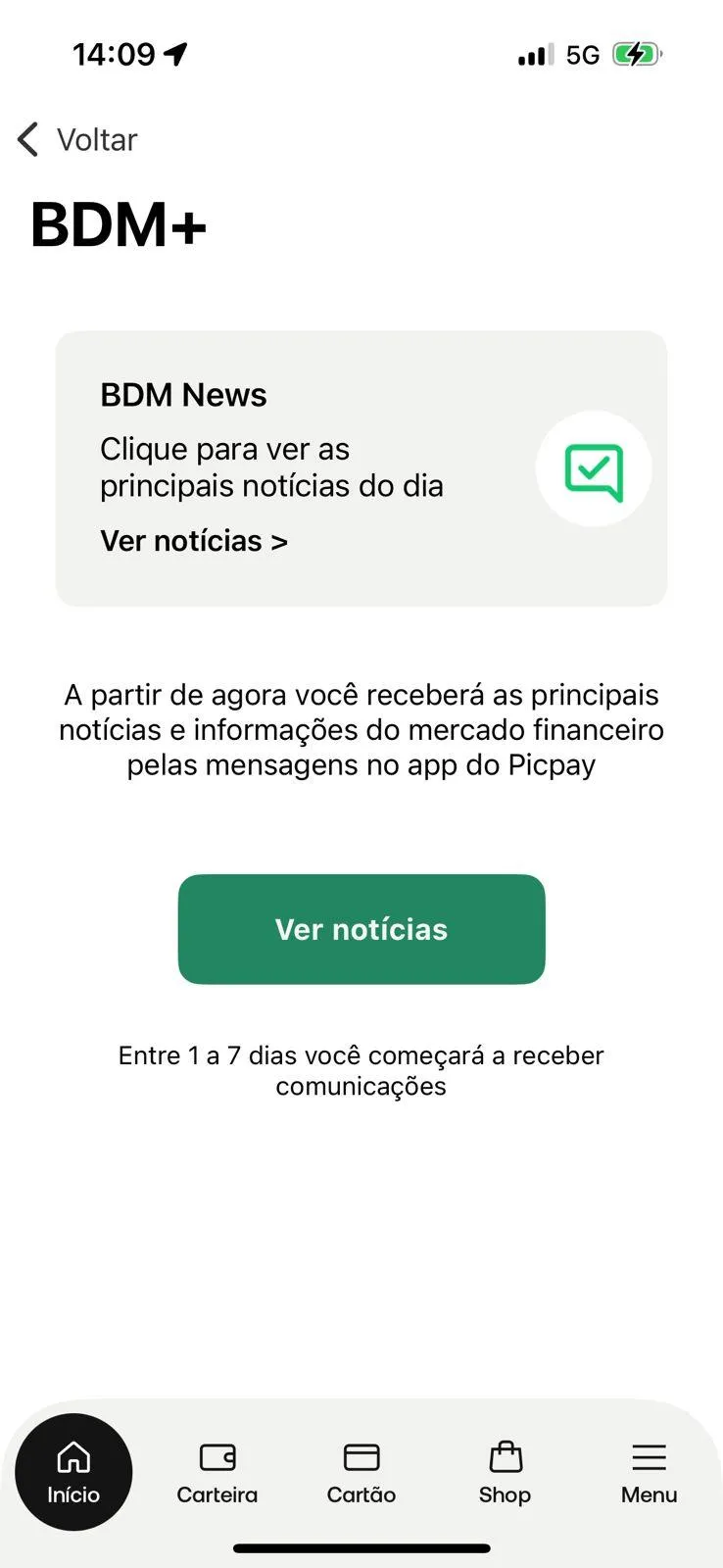 Parabéns! Agora você é um assinante