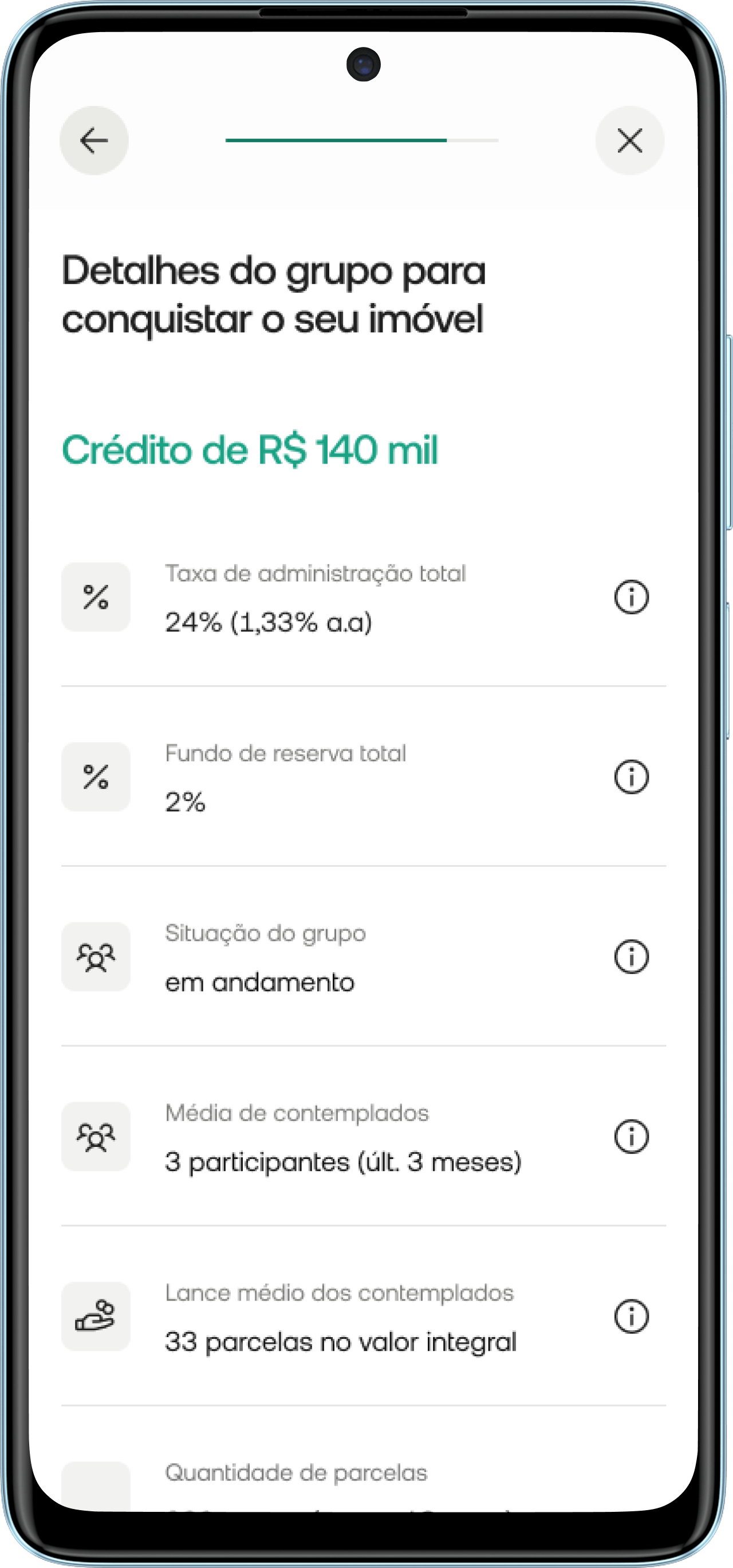 Tela confira se as informações estão corretas