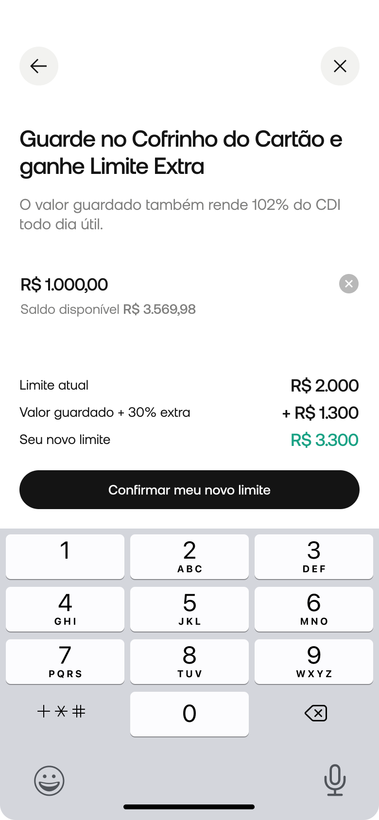 Aproveite as suas compras com o Limite Extra